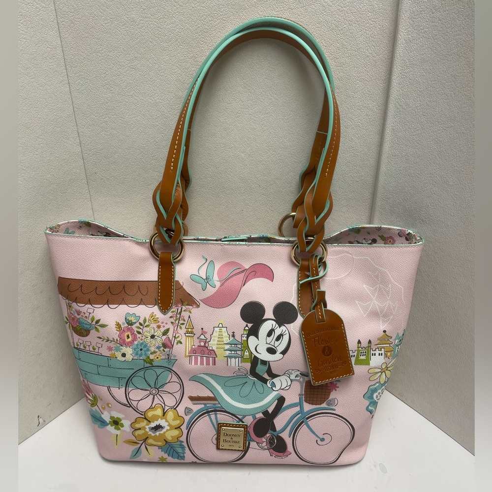 Dooney & Bourke Disney 2020 Flower & Garden Festival Minnie Mouse Tote Bag Purse